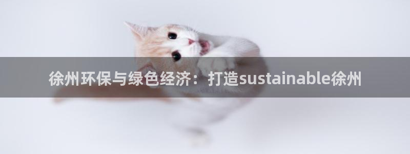 亿万先生007客服：徐州环保与绿色经济：打造sustainable徐州