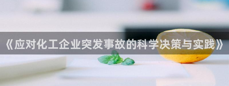 亿万先生手机版客户端下载安装：《应对化工企业突发事故的科学决策与实践》