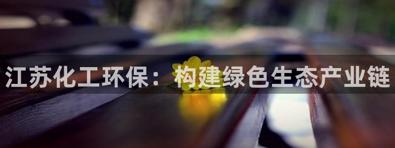 亿万先生客户端下载安装：江苏化工环保：构建绿色生态产业链